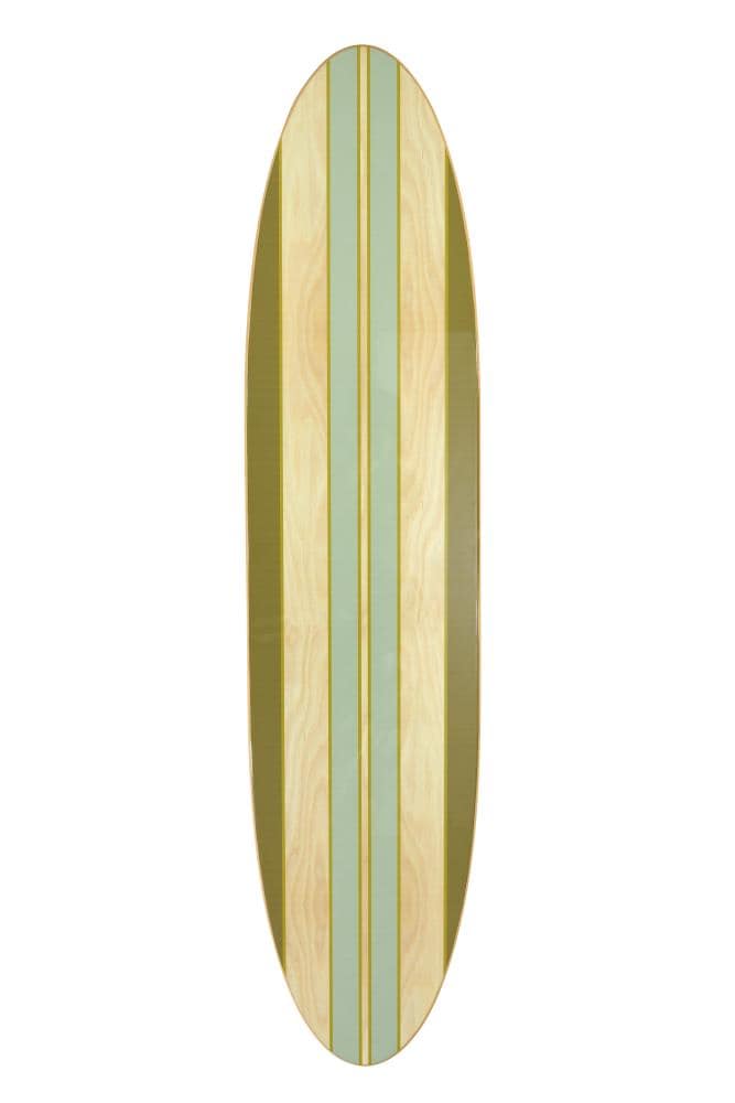 Lacquered Wood Surfboard Wall Decor - From Where - 