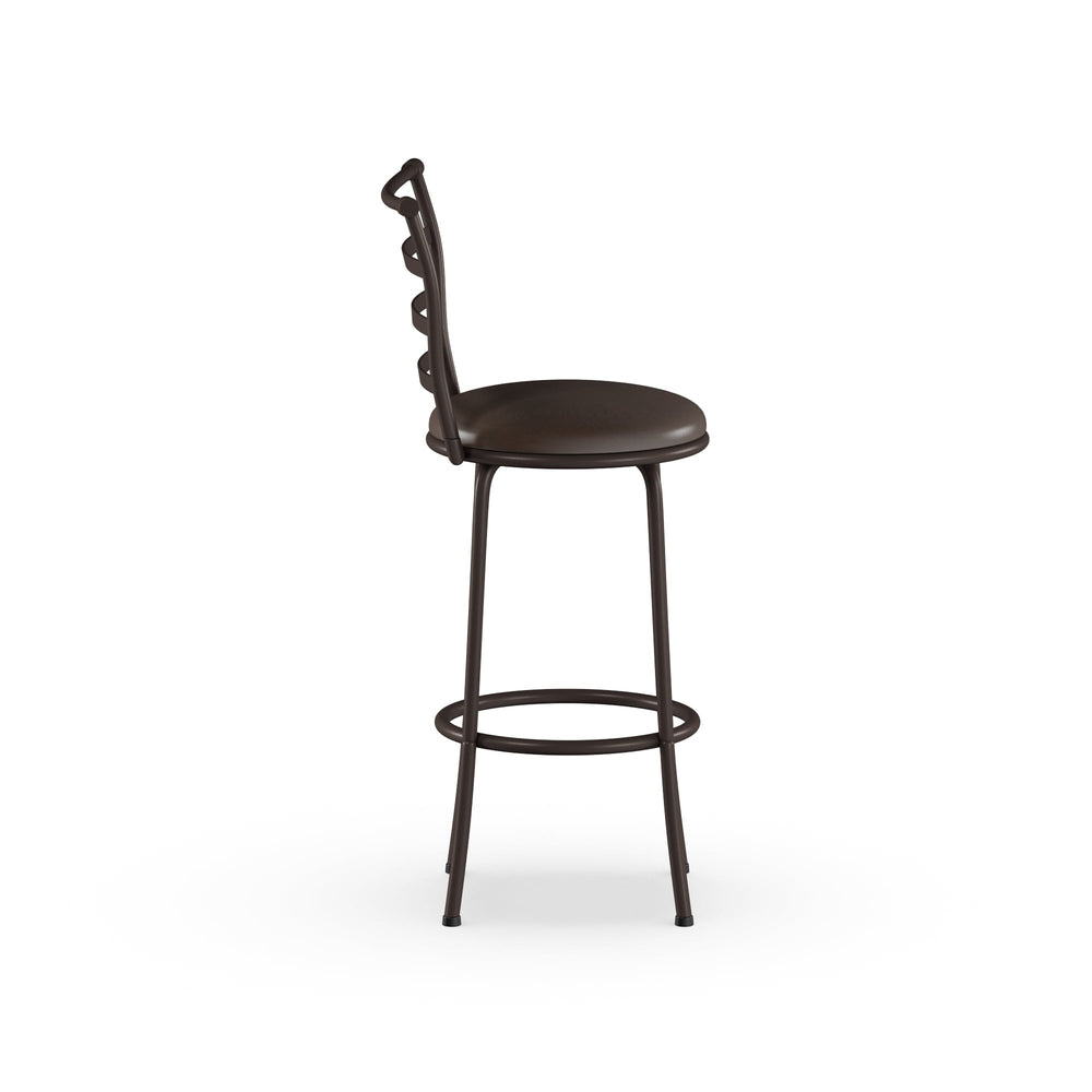 Ladder Back Swivel Barstool (Set of 3) - From Where -