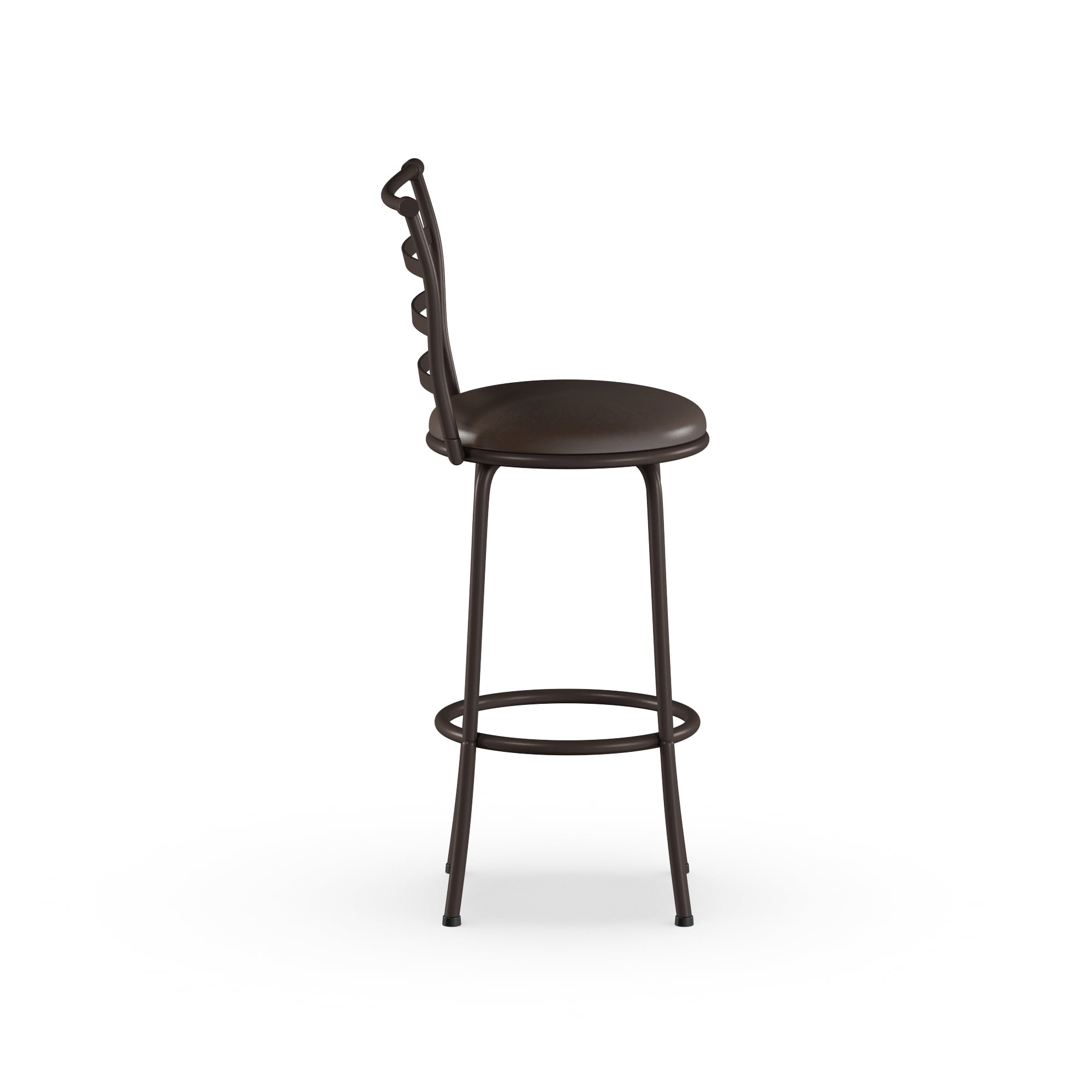 Ladder Back Swivel Barstool (Set of 3) - From Where - 