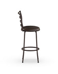 Ladder Back Swivel Barstool (Set of 3) - From Where - 