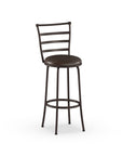 Ladder Back Swivel Barstool (Set of 3) - From Where - 