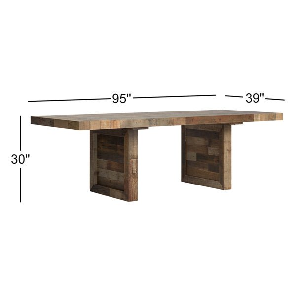Lafond Solid Wood Dining Table - From Where - 