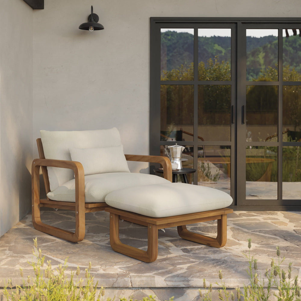 Laholm 29" Outdoor Ottoman - From Where Finds - 
