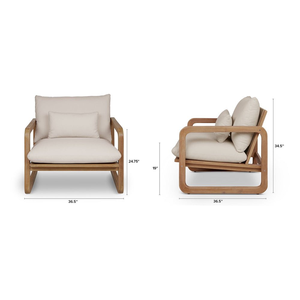 Laholm 36.5" Outdoor Lounge Chair - From Where Finds - 