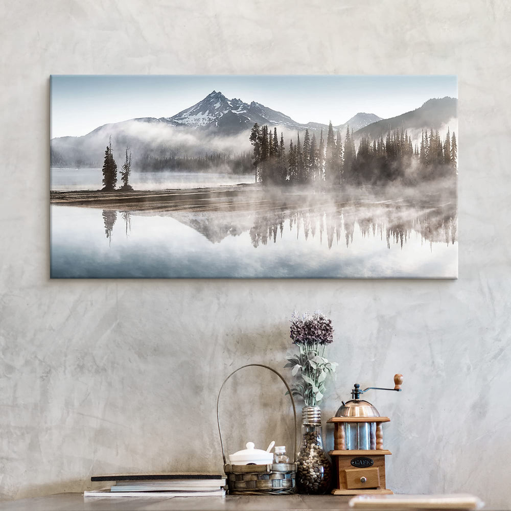 Landscape Nature Shadow Lake Art - From Where - 