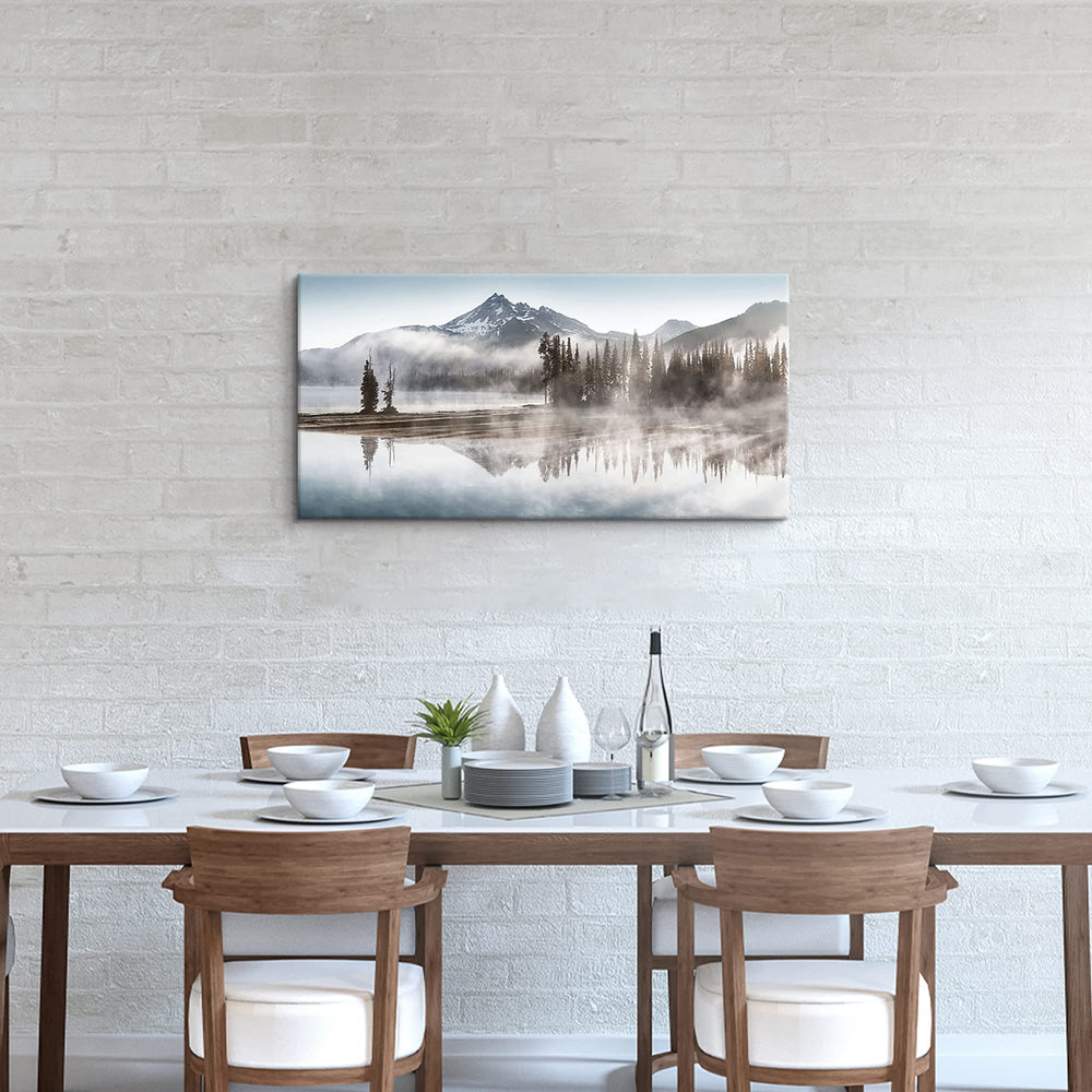 Landscape Nature Shadow Lake Art - From Where - 