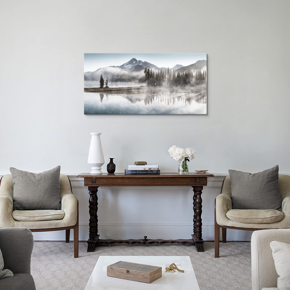 Landscape Nature Shadow Lake Art - From Where - 