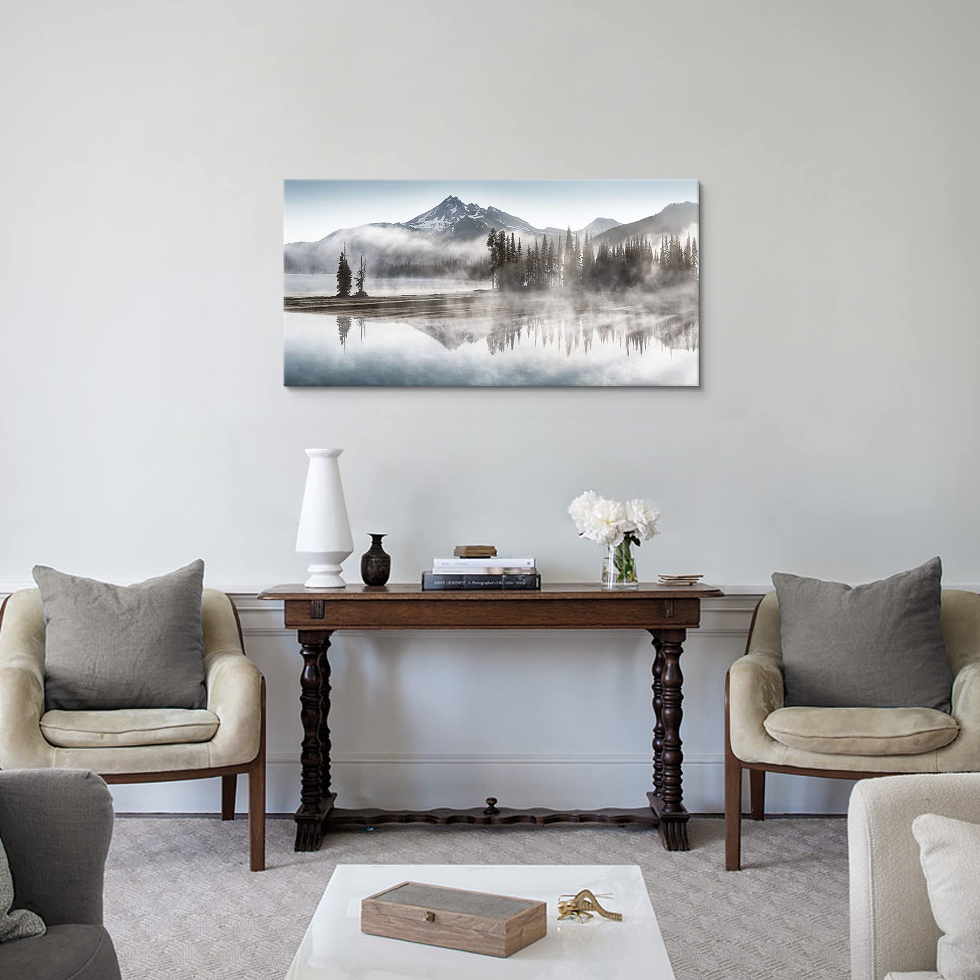 Landscape Nature Shadow Lake Art - From Where - 