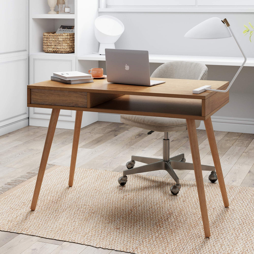 Laptop Desk with Open Storage Cubby - From Where - 