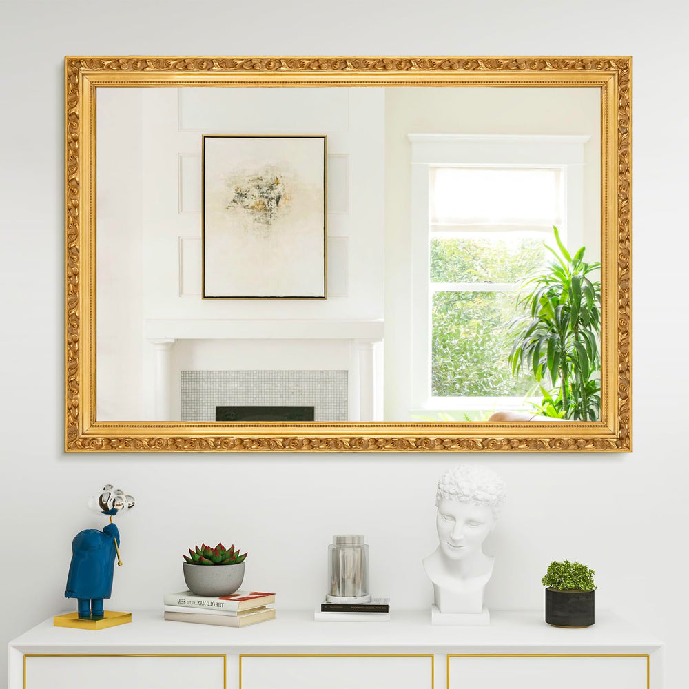 Large Antique Wall Decorative Mirror - From Where - 