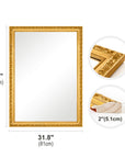 Large Antique Wall Decorative Mirror - From Where - 