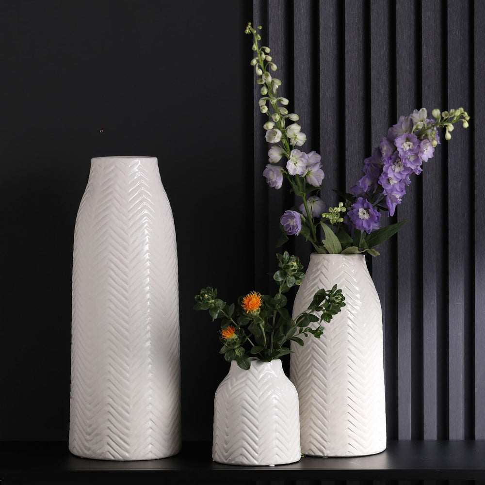 Large Ceramic White Vase - From Where - 