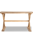 Large Wood Desk with Cross Design - From Where - 