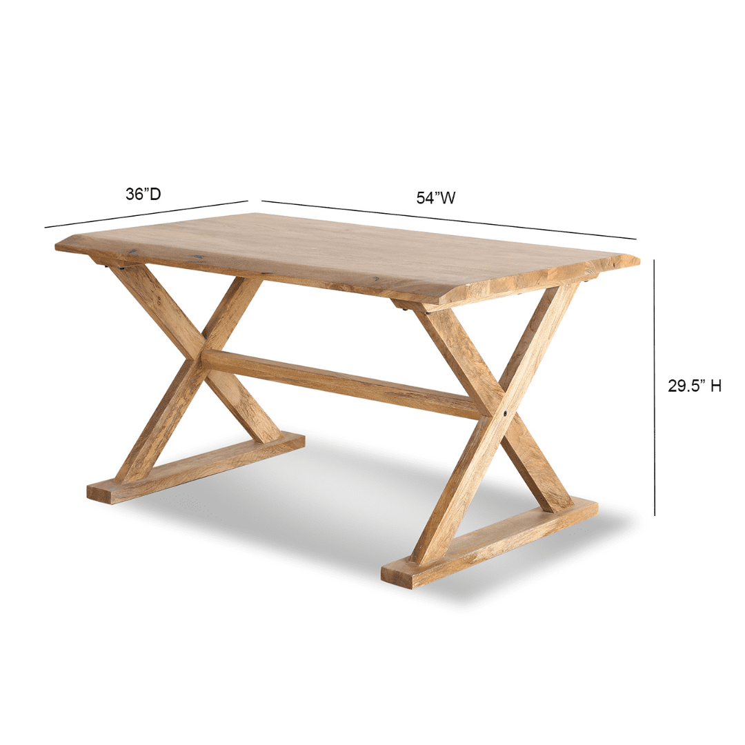 Large Wood Desk with Cross Design - From Where - 