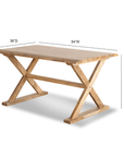 Large Wood Desk with Cross Design - From Where - 