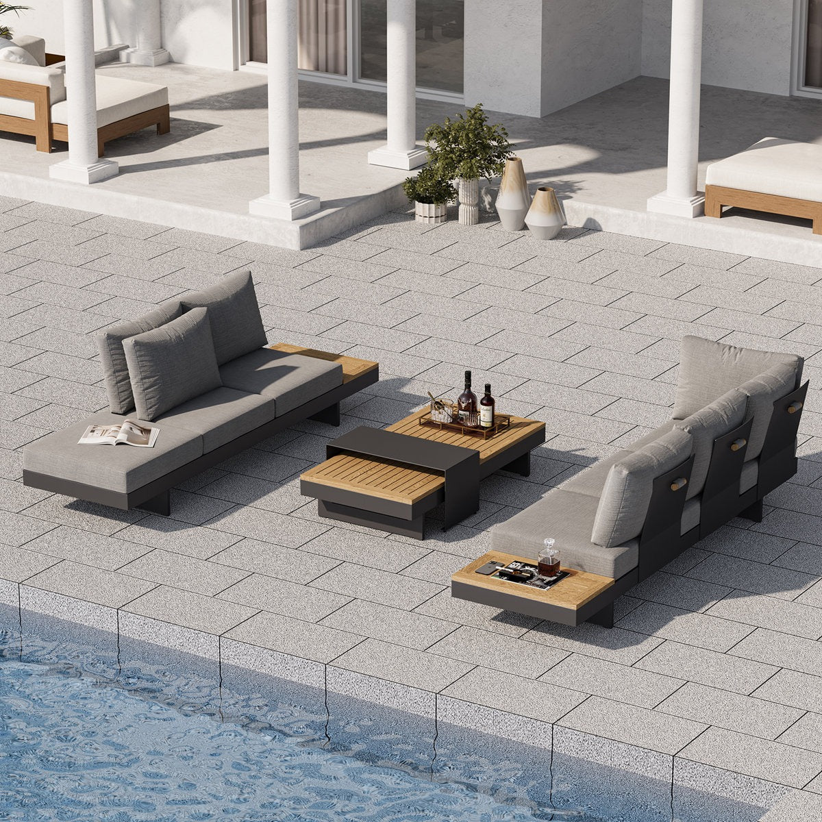 Latitude Run 4 - Piece Sectional Seating - From Where - 
