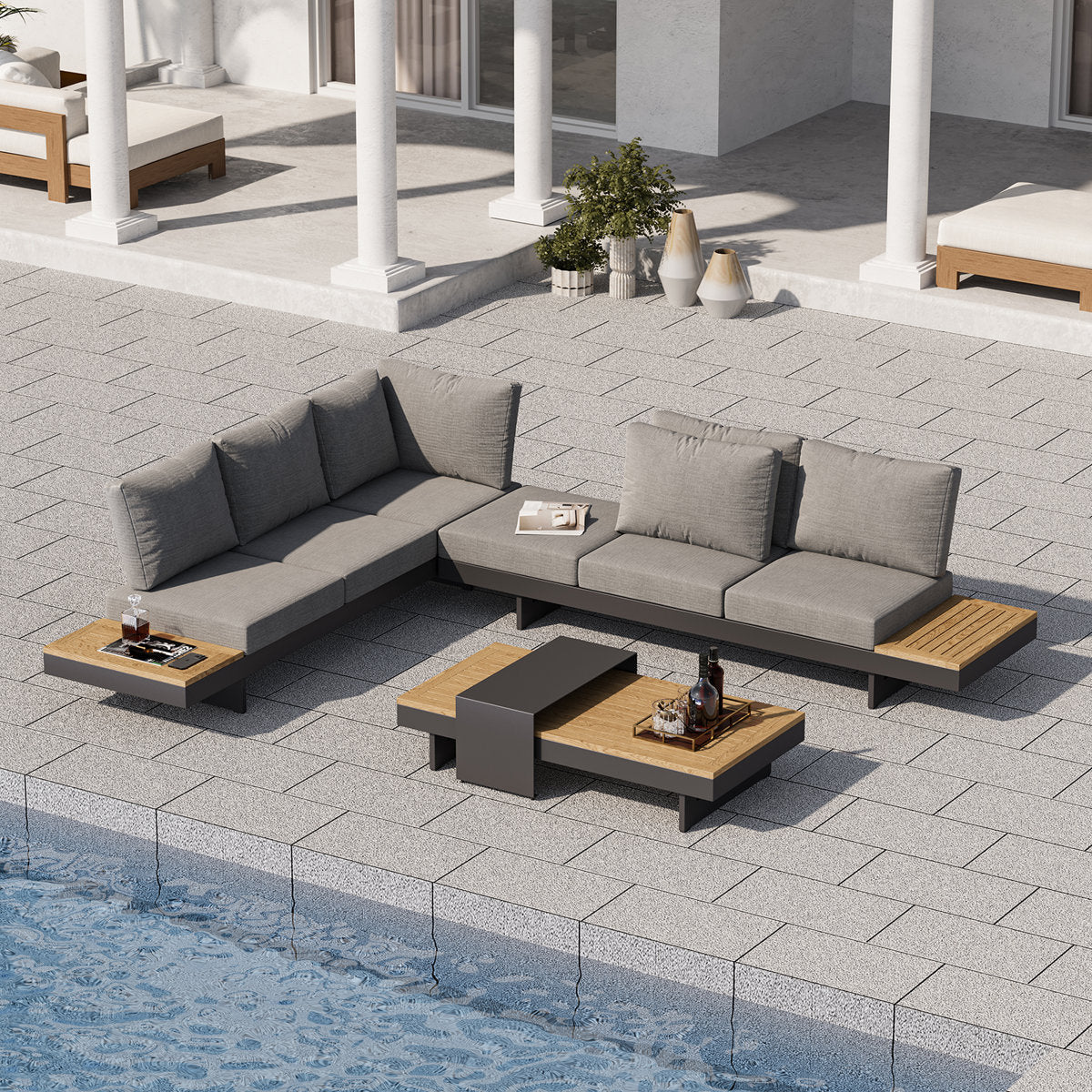 Latitude Run 4 - Piece Sectional Seating - From Where - 