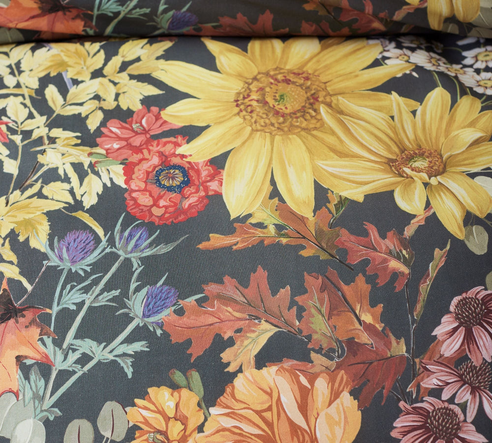 Laurel Reversible Percale Duvet Cover - From Where - 