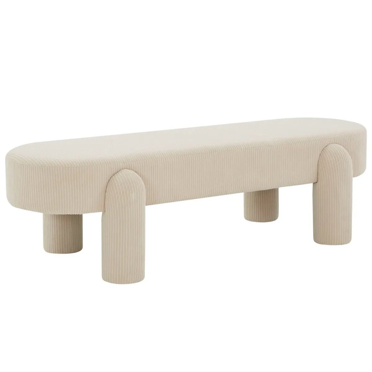 Laurence Corduroy Bench - From Where Finds - 