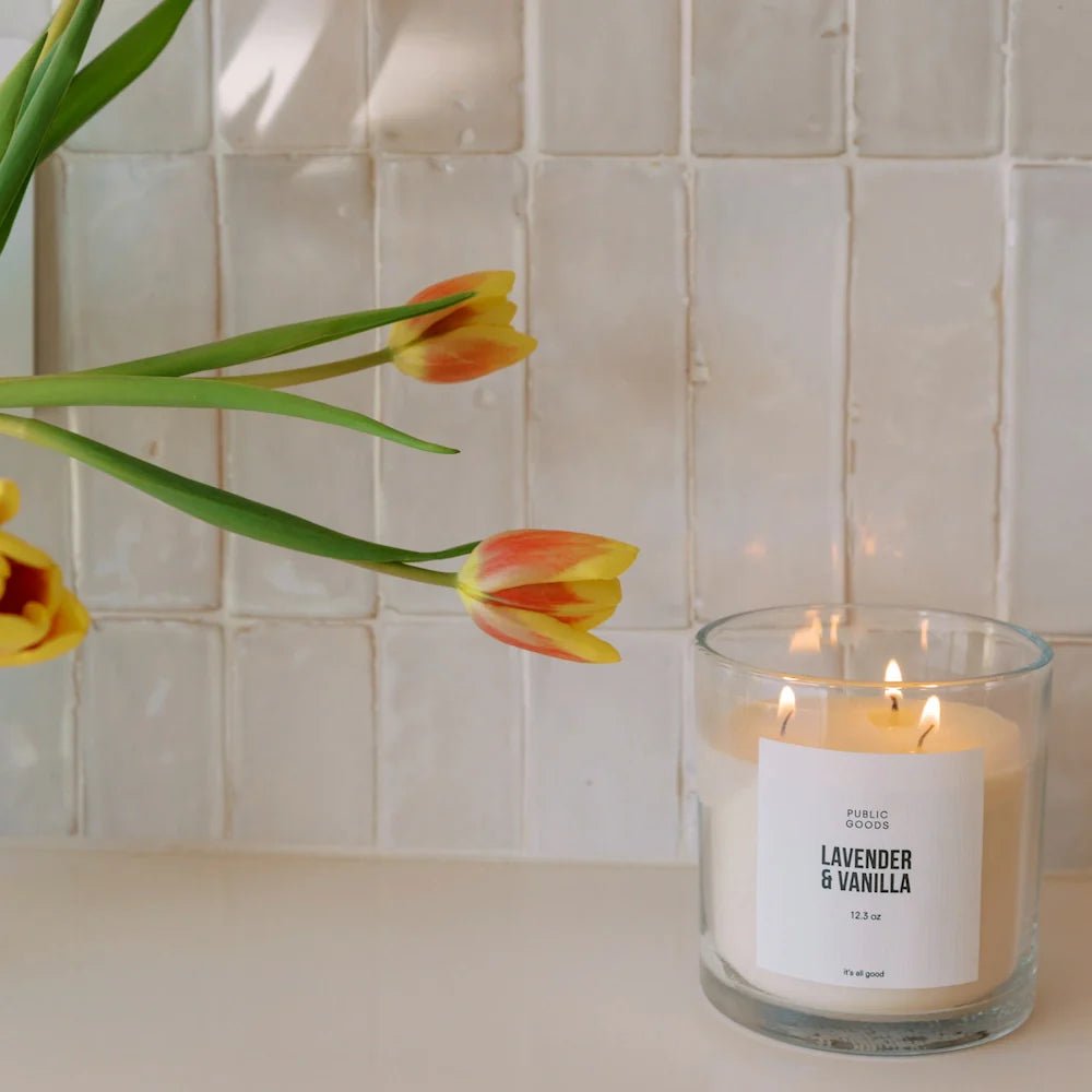 Lavender &amp; Vanilla Soy Candle - From Where Finds -
