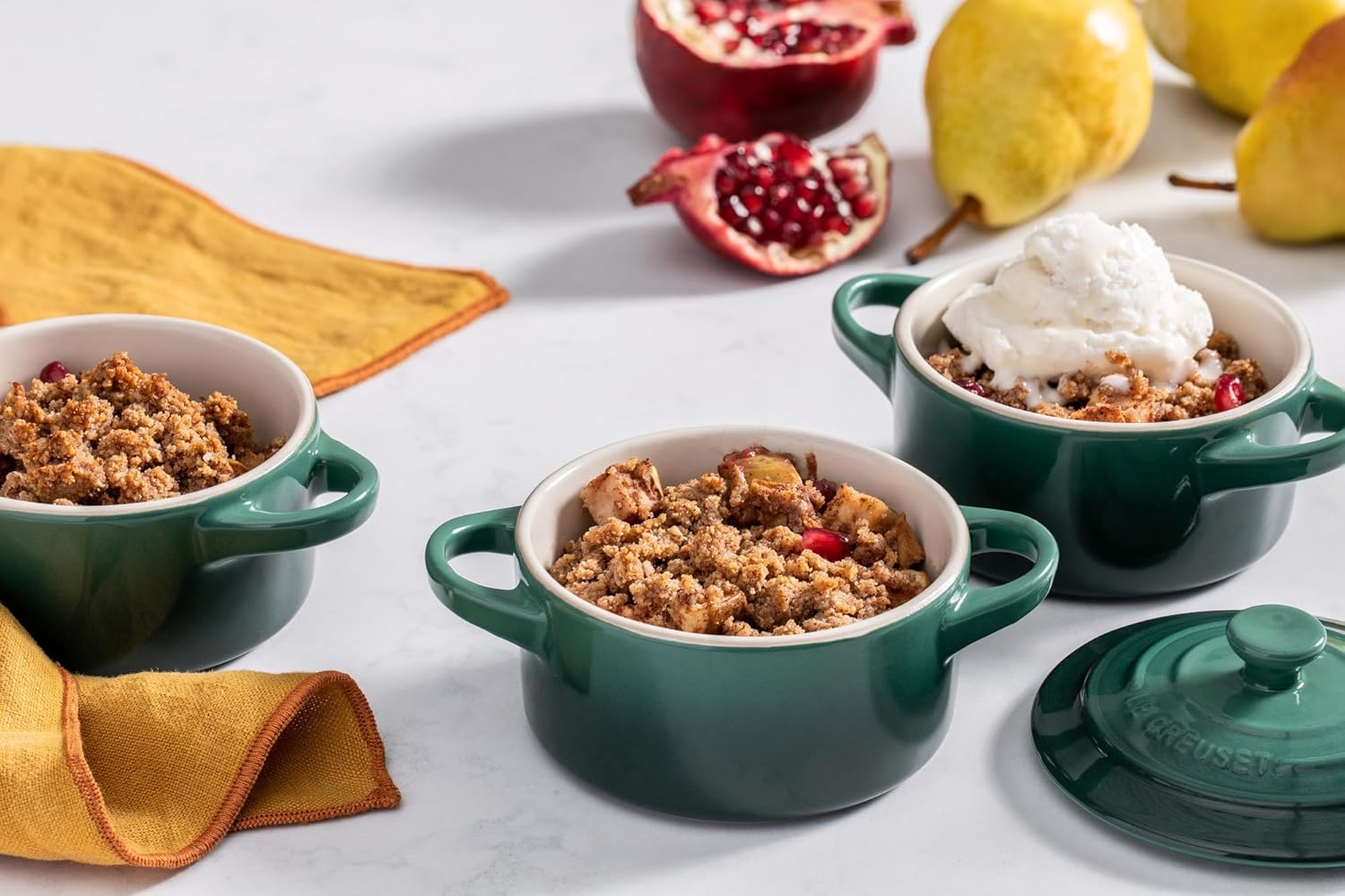Le Creuset Artichaut Mini Round Stoneware Cocotte - From Where Finds - 