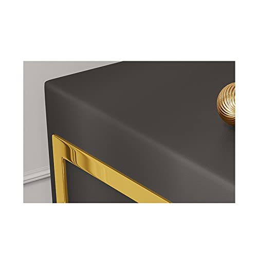 Leather Bedside Table - From Where - 