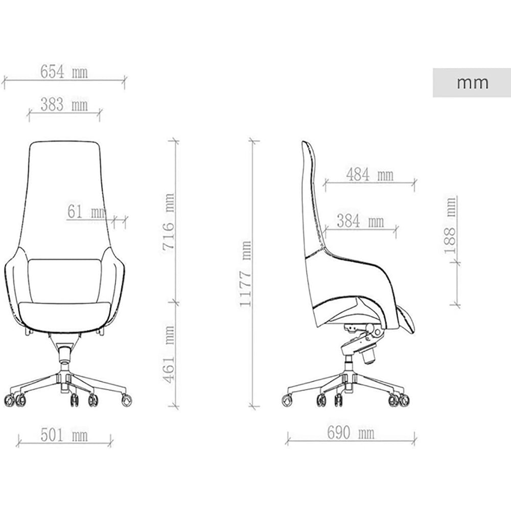 Leather Executive Office Chair - From Where - 