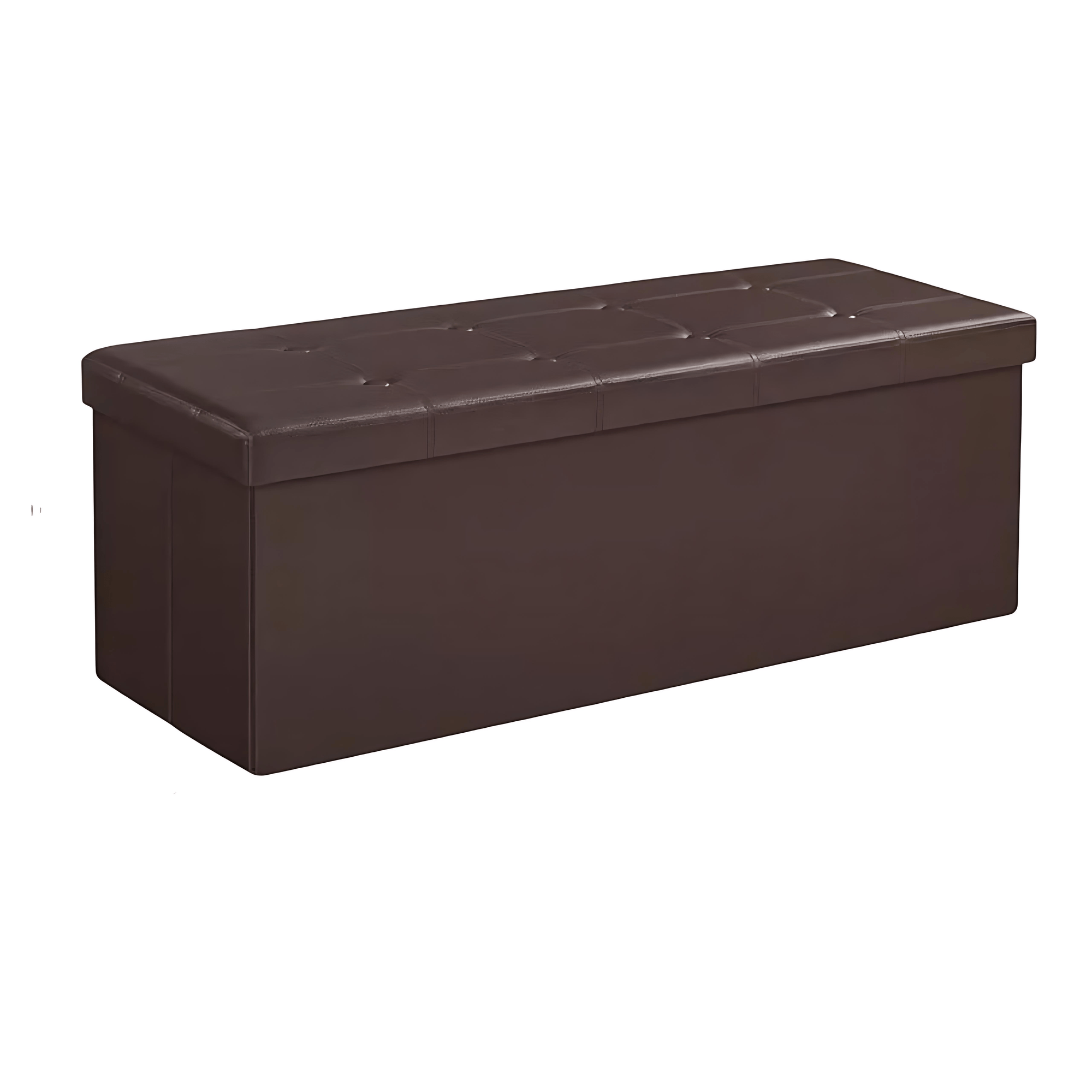 Leather Ottoman with Storage - From Where - 