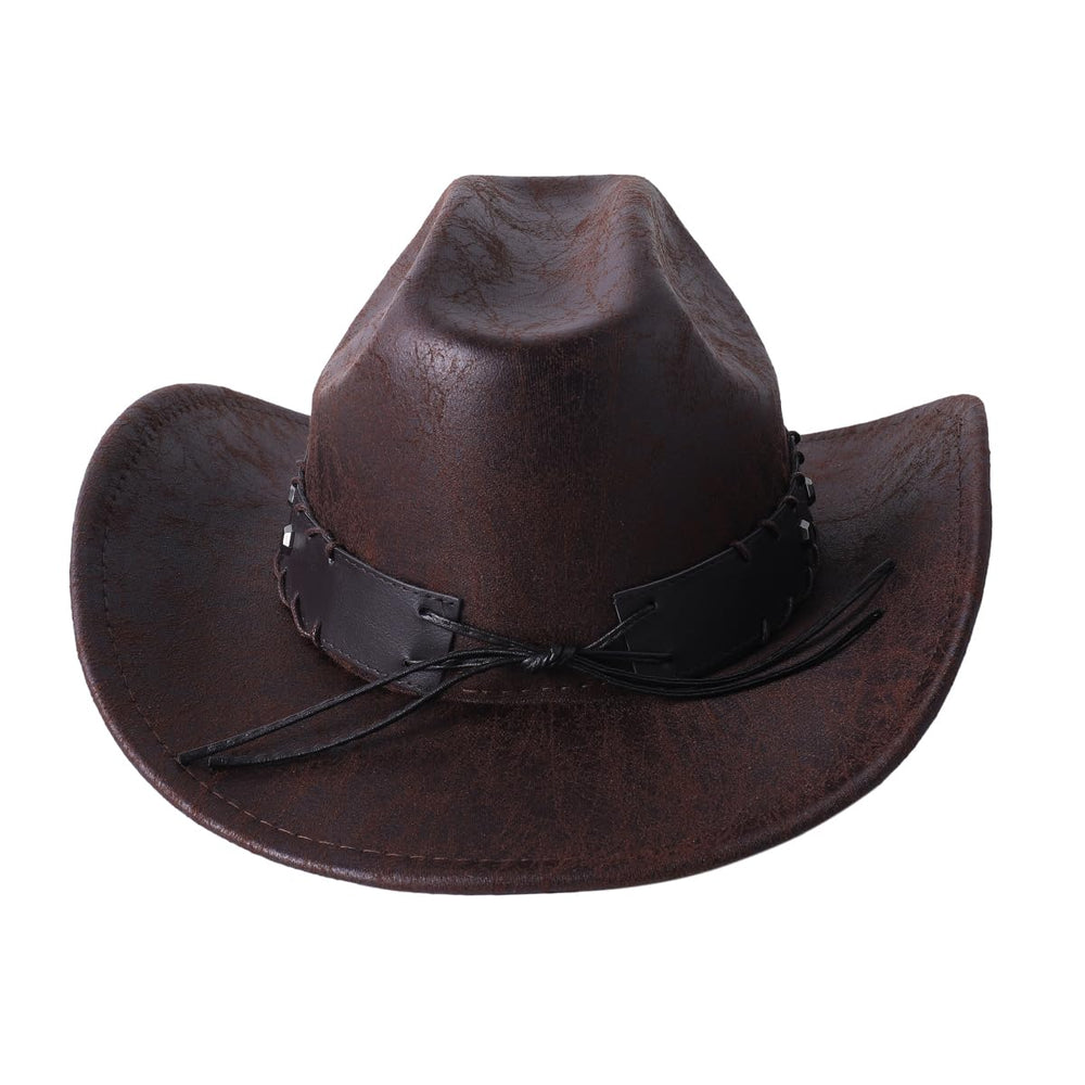Leather Western Hat Cowboy Hat - From Where - 