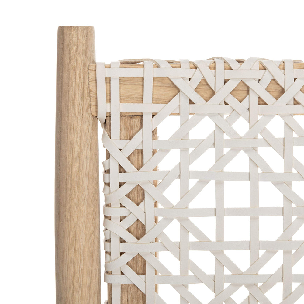 Leather Woven Accent Chair - From Where - 