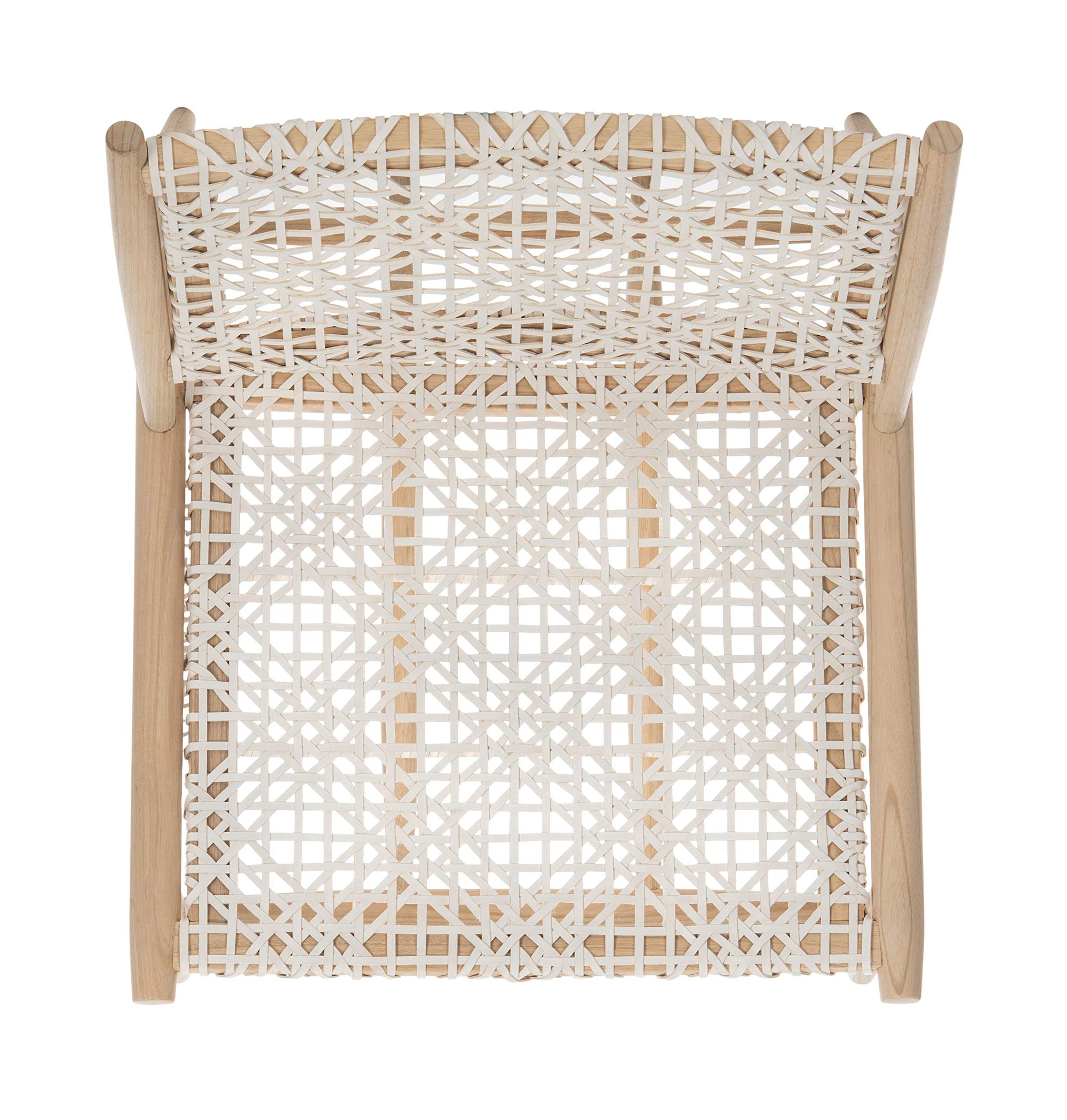 Leather Woven Accent Chair - From Where - 
