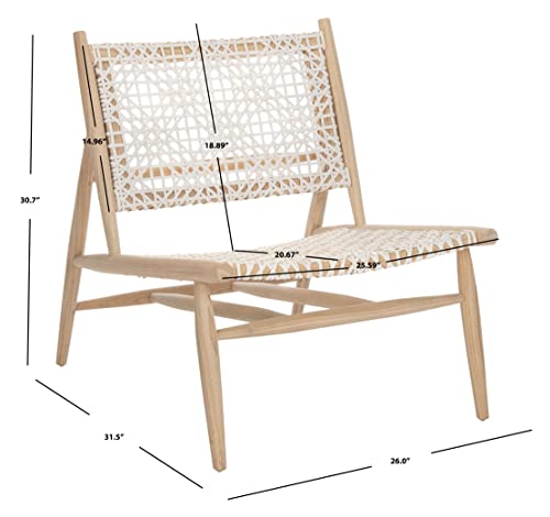 Leather Woven Accent Chair - From Where - 