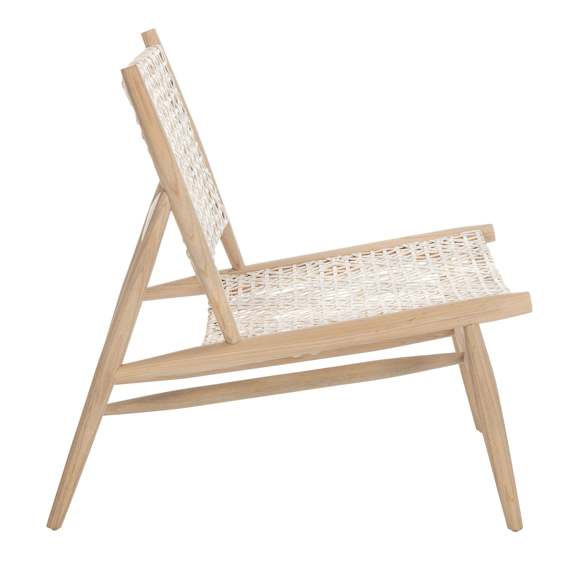 Leather Woven Accent Chair - From Where - 