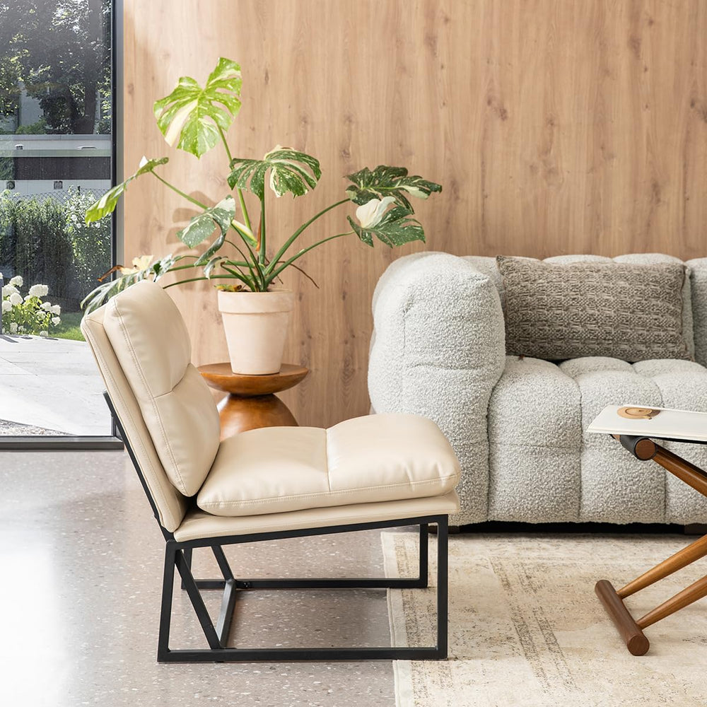 Leatherette Leisure Accent Chairs (Set of 2) - From Where - 