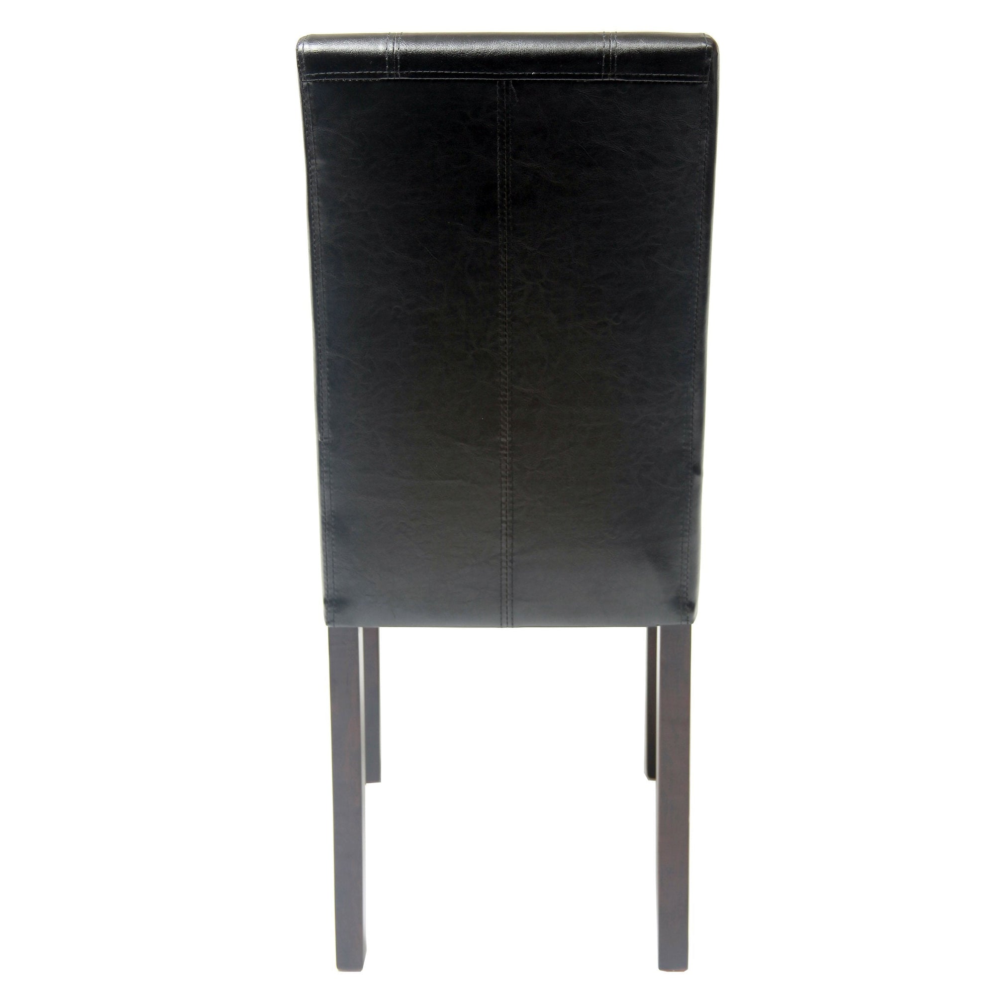 Leatherette Padded Parson Chair (Set of 2) - From Where - 
