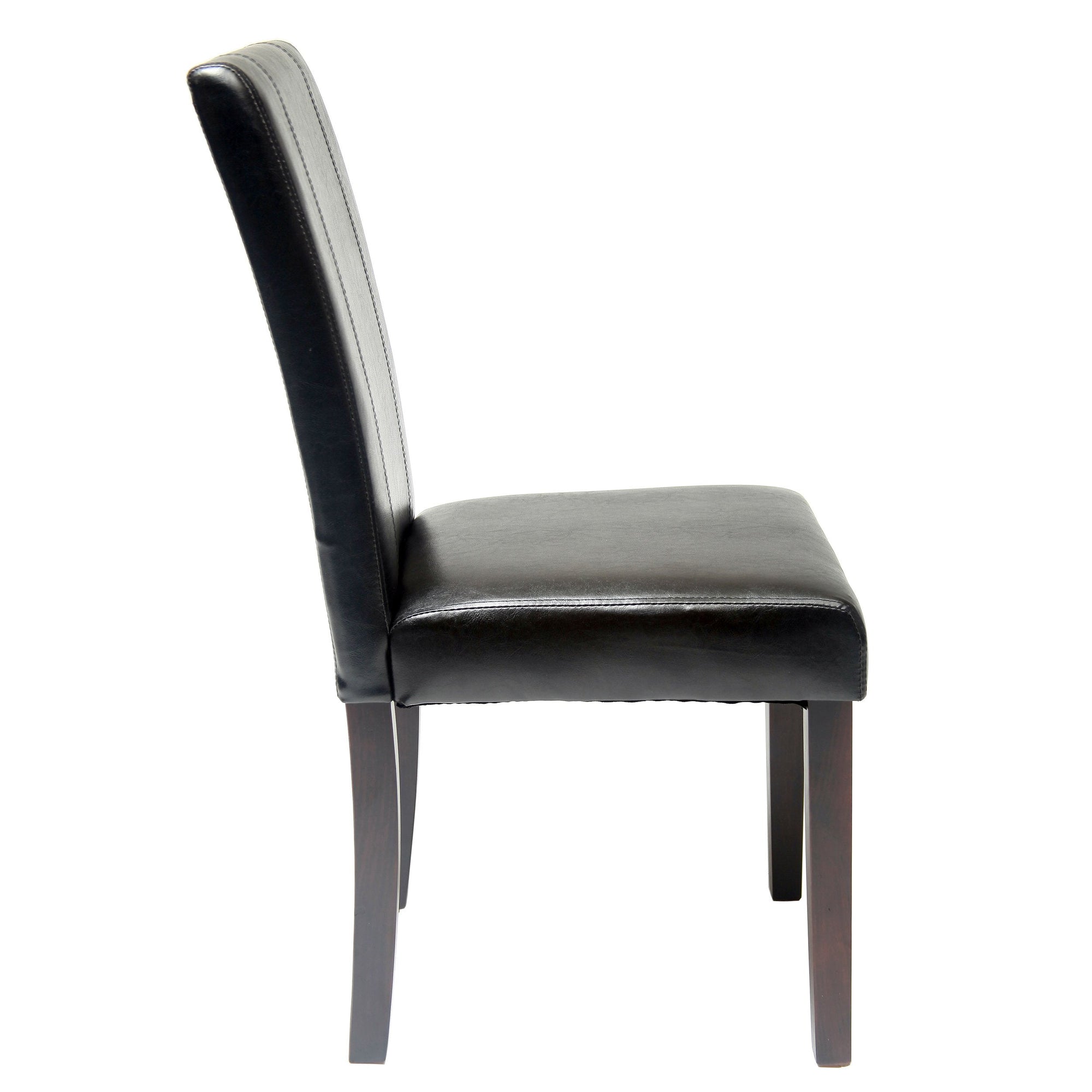 Leatherette Padded Parson Chair (Set of 2) - From Where - 