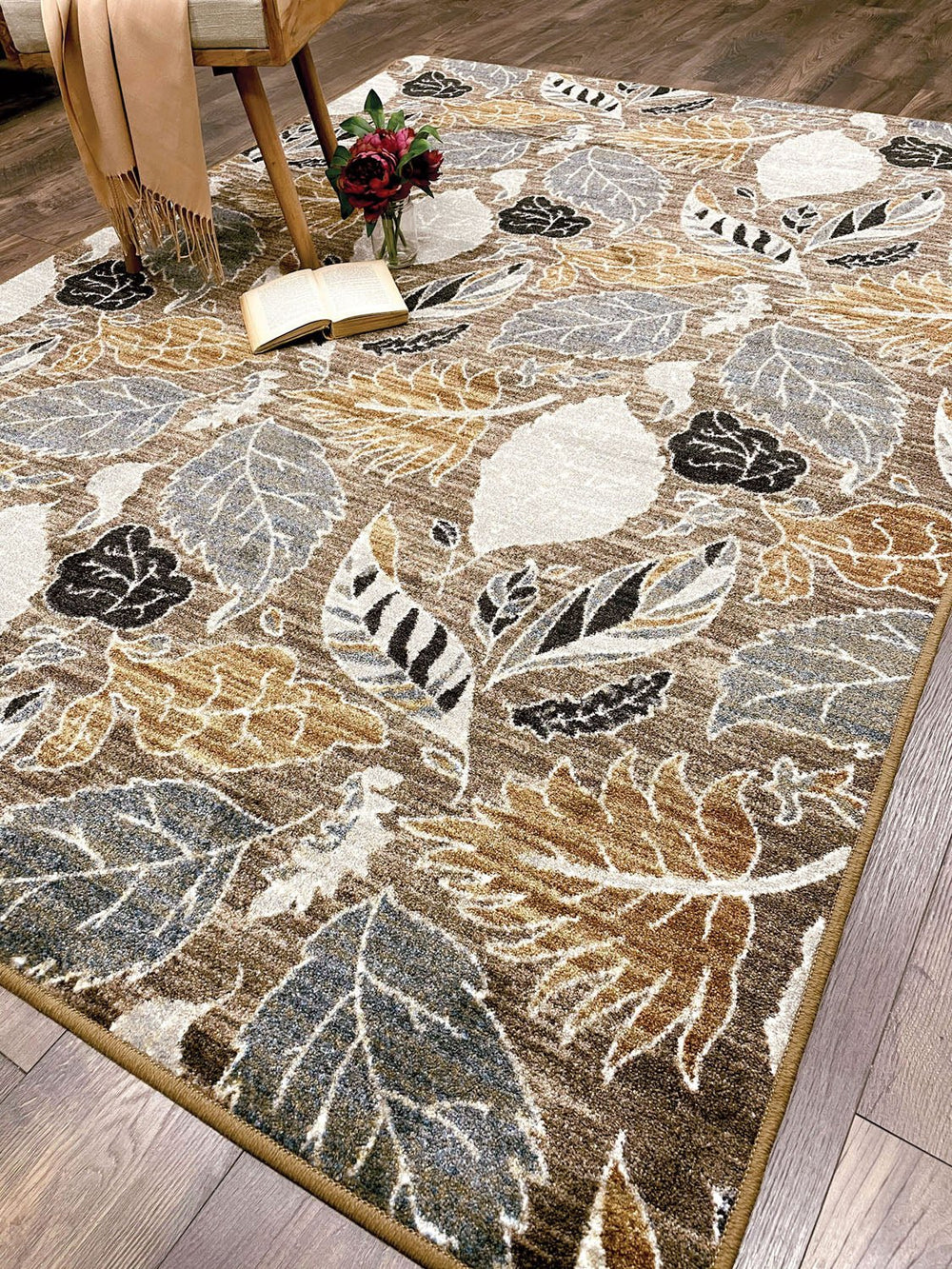 Leaves – Suede Rug - From Where Finds - 
