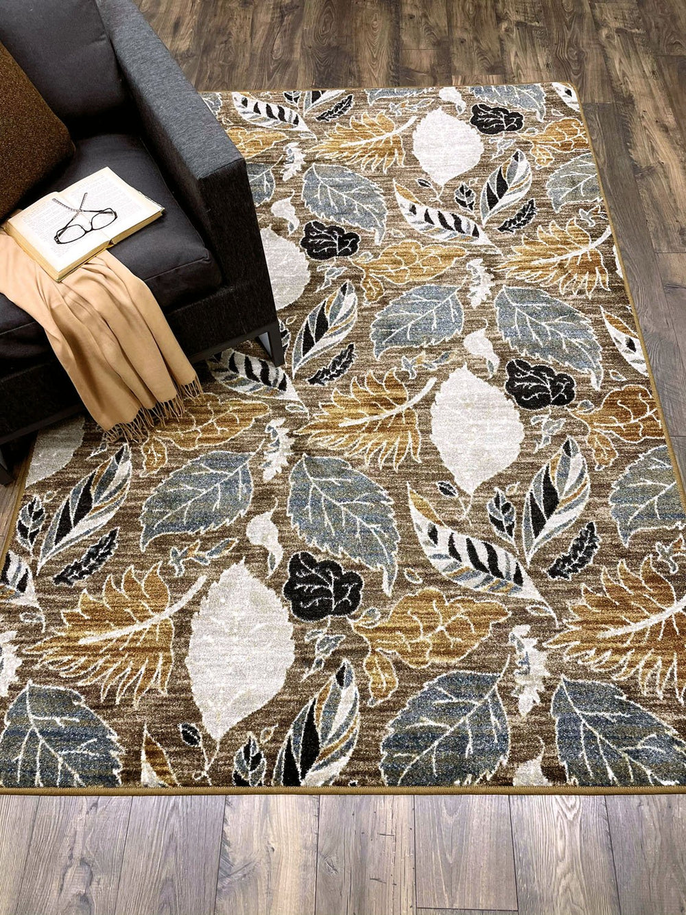 Leaves – Suede Rug - From Where Finds - 