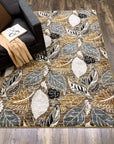Leaves – Suede Rug - From Where Finds - 