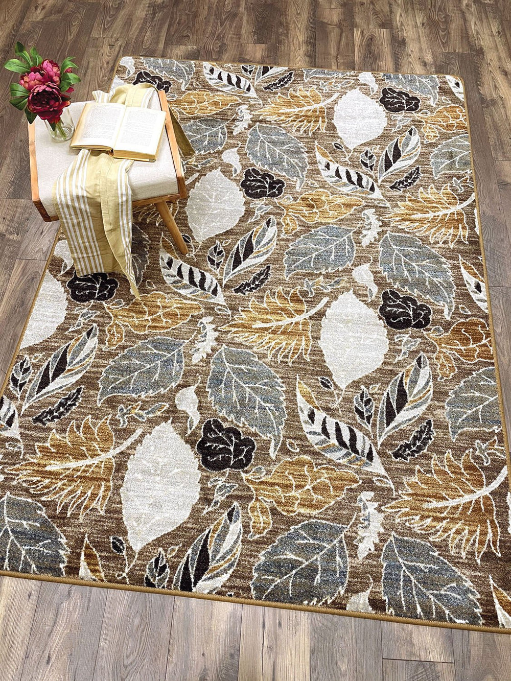 Leaves – Suede Rug - From Where Finds - 