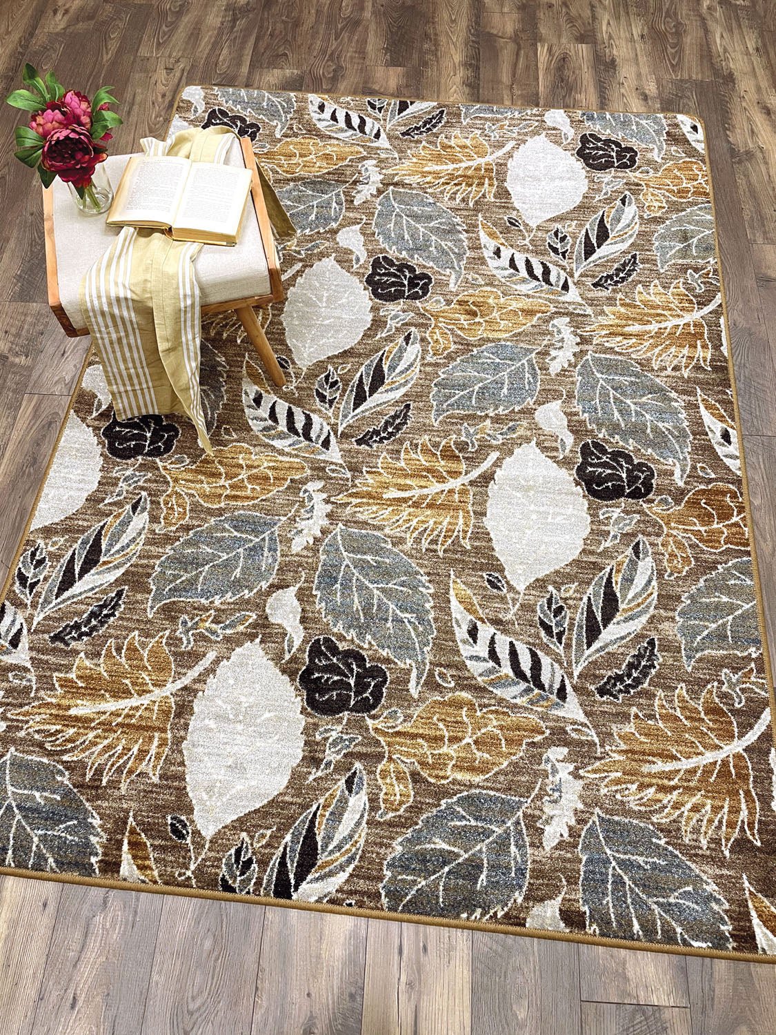Leaves – Suede Rug - From Where Finds - 