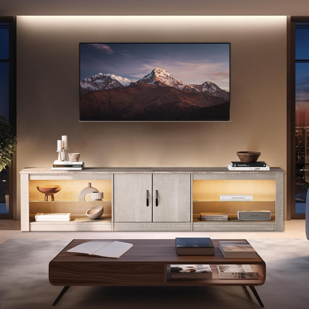 LED TV Stand with Storage Cabinet - From Where - 