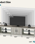 LED TV Stand with Storage Cabinet - From Where - 