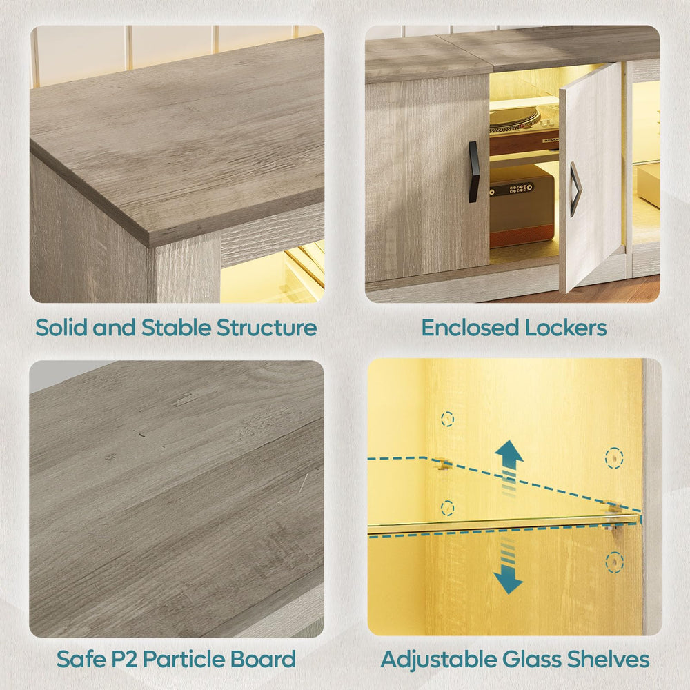 LED TV Stand with Storage Cabinet - From Where - 