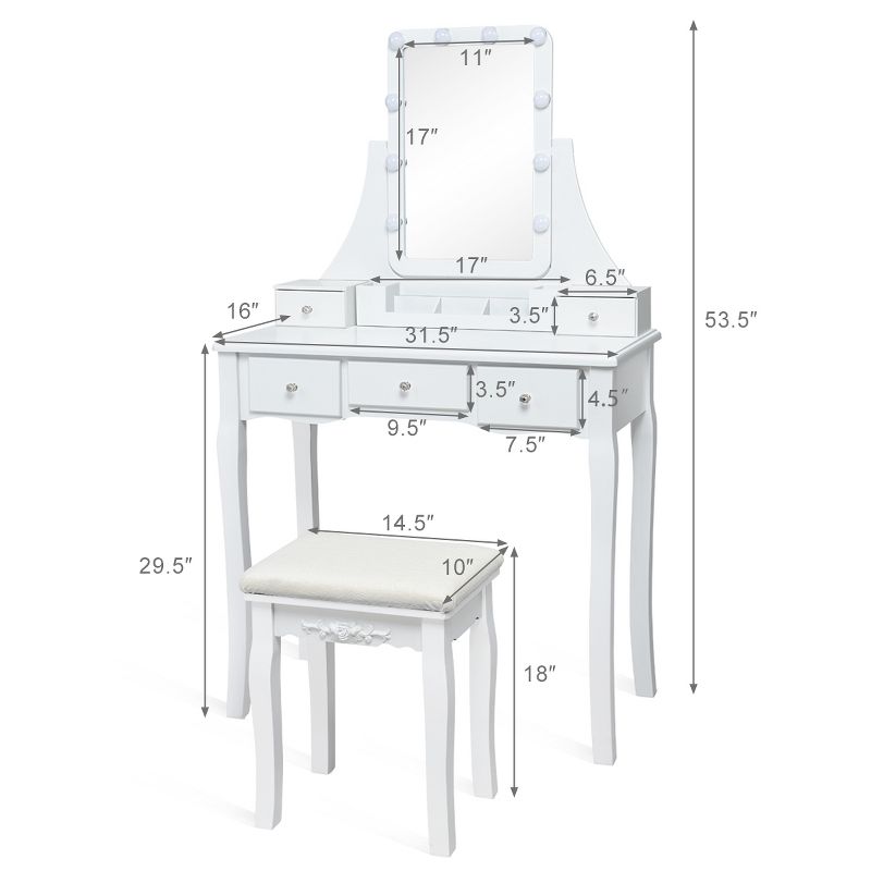 LED Vanity Table Makeup Dresser - From Where - 