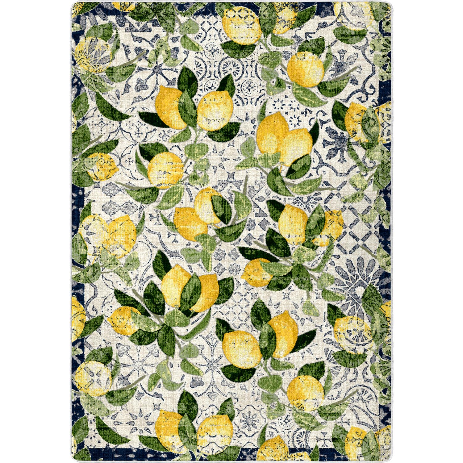 Lemon Bloom – Fresh Citrus Rug - From Where Finds - 