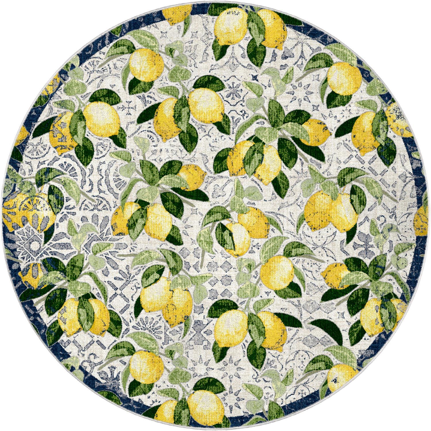 Lemon Bloom – Fresh Citrus Rug - From Where Finds - 