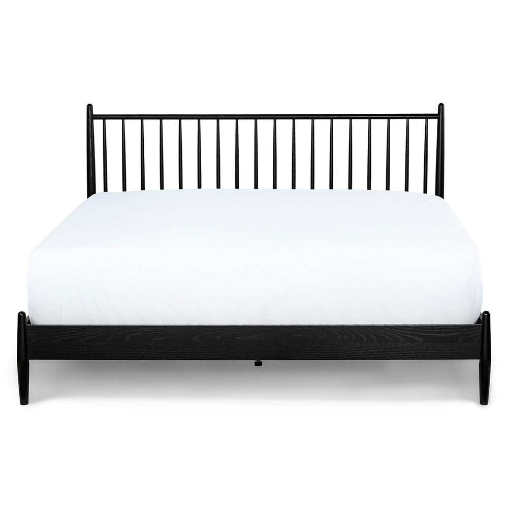 Lenia King Bed Black Ash - From Where - 