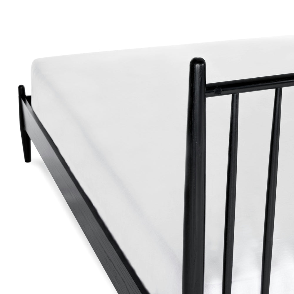 Lenia King Bed Black Ash - From Where - 