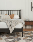 Lenia King Bed Black Ash - From Where - 